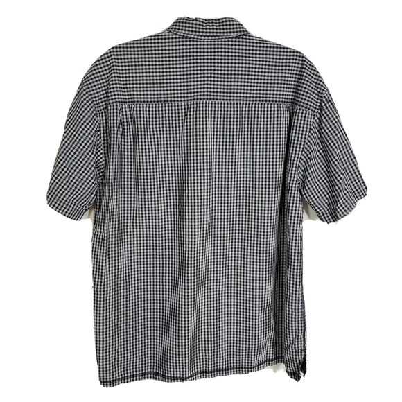Tommy Jeans Mens Shirt Size XL Blue Button Up Pocket Short Sleeve Gingham Check - Picture 2 of 10
